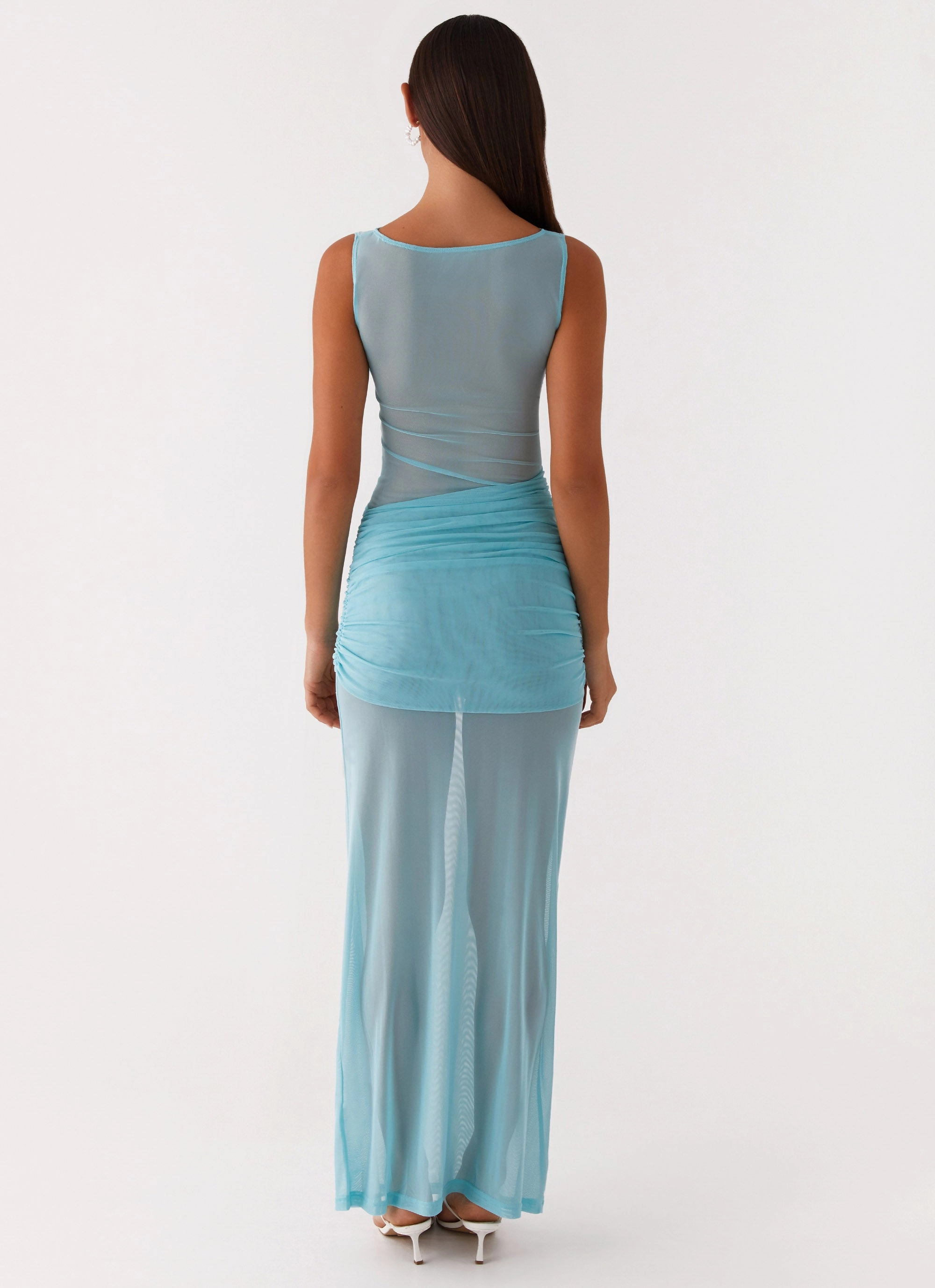 Apollo Maxi Dress - Aqua Versatile and Comfortable Trendy floral dress