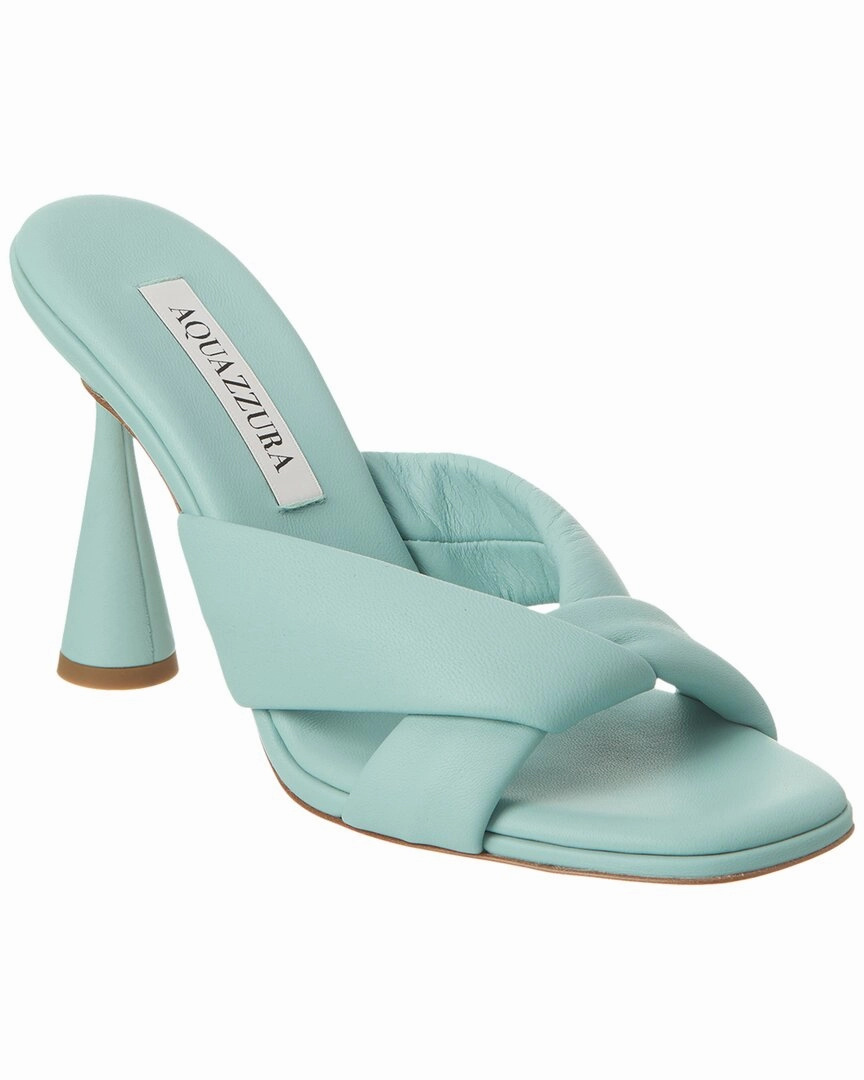 Aquazzura Amore 95 Leather Mule Soft Soles