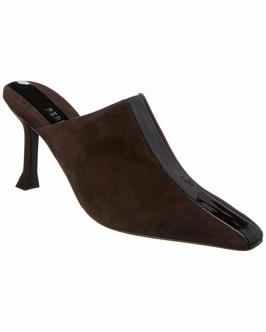 Ferragamo Graph Sophye Suede Mule Breathable Material Leather Upper