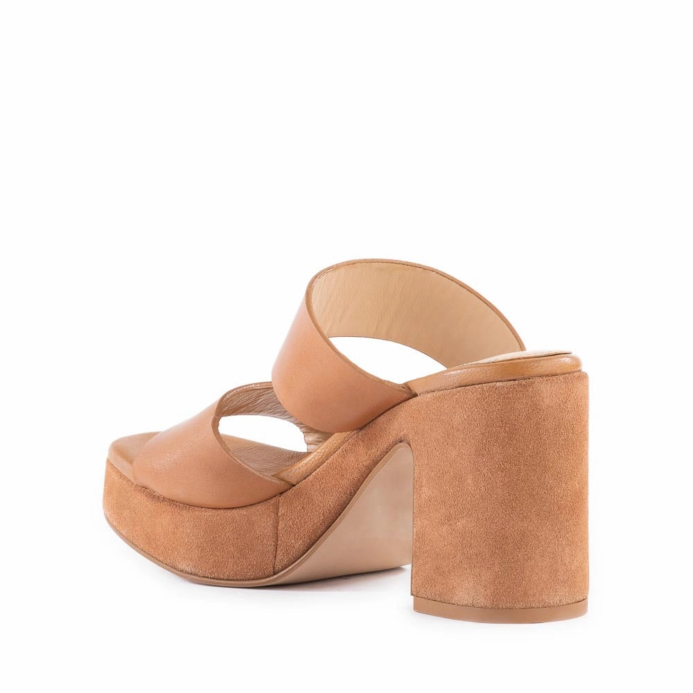 Seychelles Summer Nights Platform Sandals in Tan Comfort air