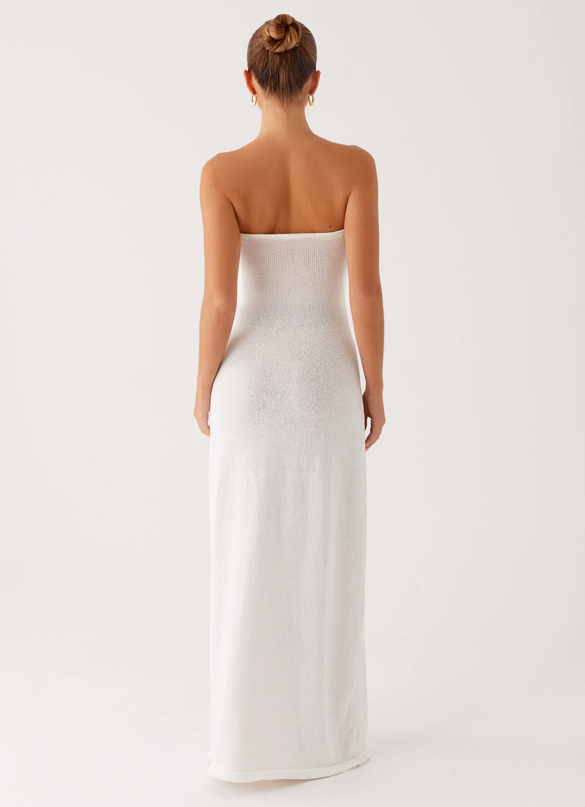 Arli Strapless Maxi Dress - Ivory Body Positive Elegant Piece