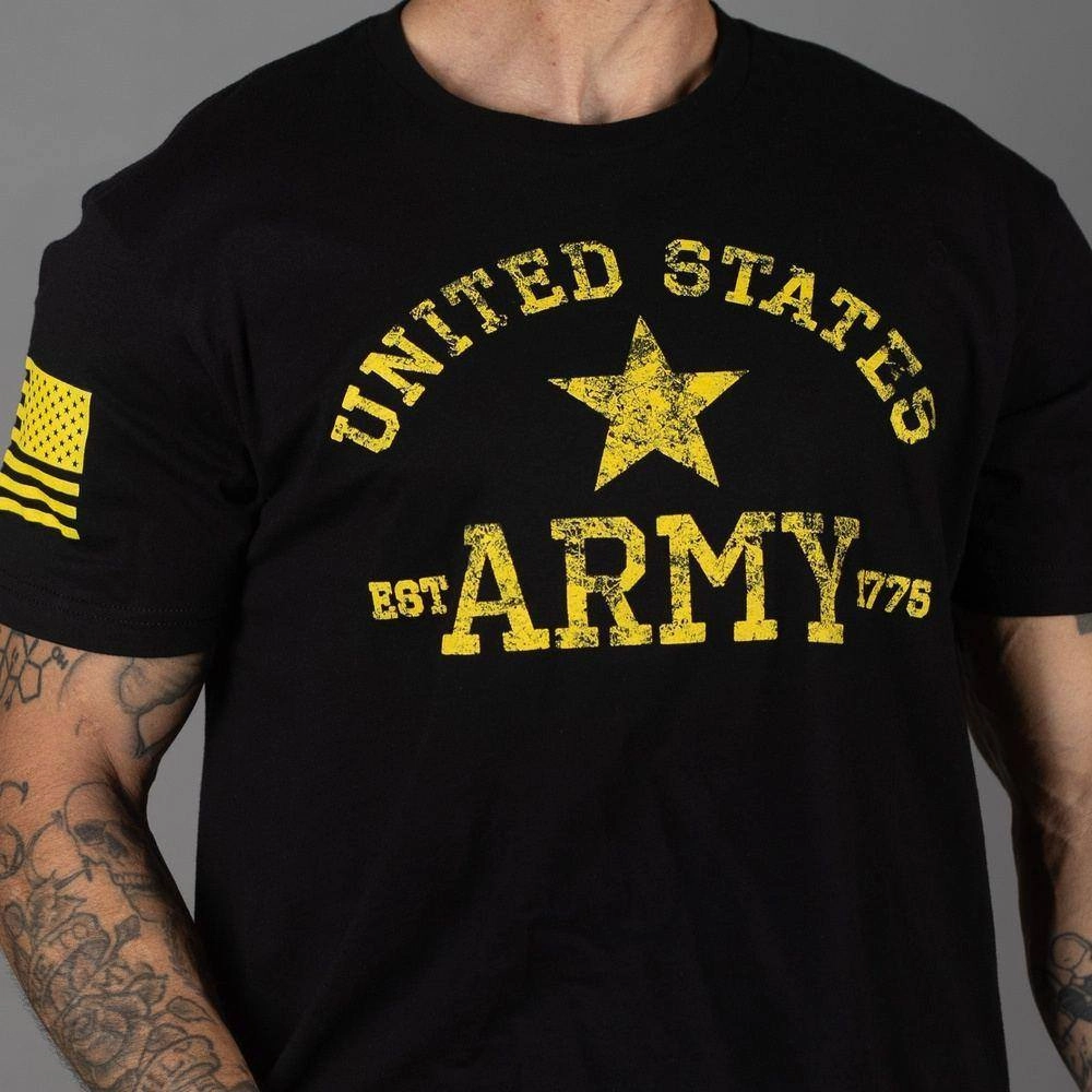 monochromatic Army Est. 1775 T-Shirt - Black