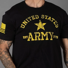 Army Est. 1775 T-Shirt - Black Stylish and Fun