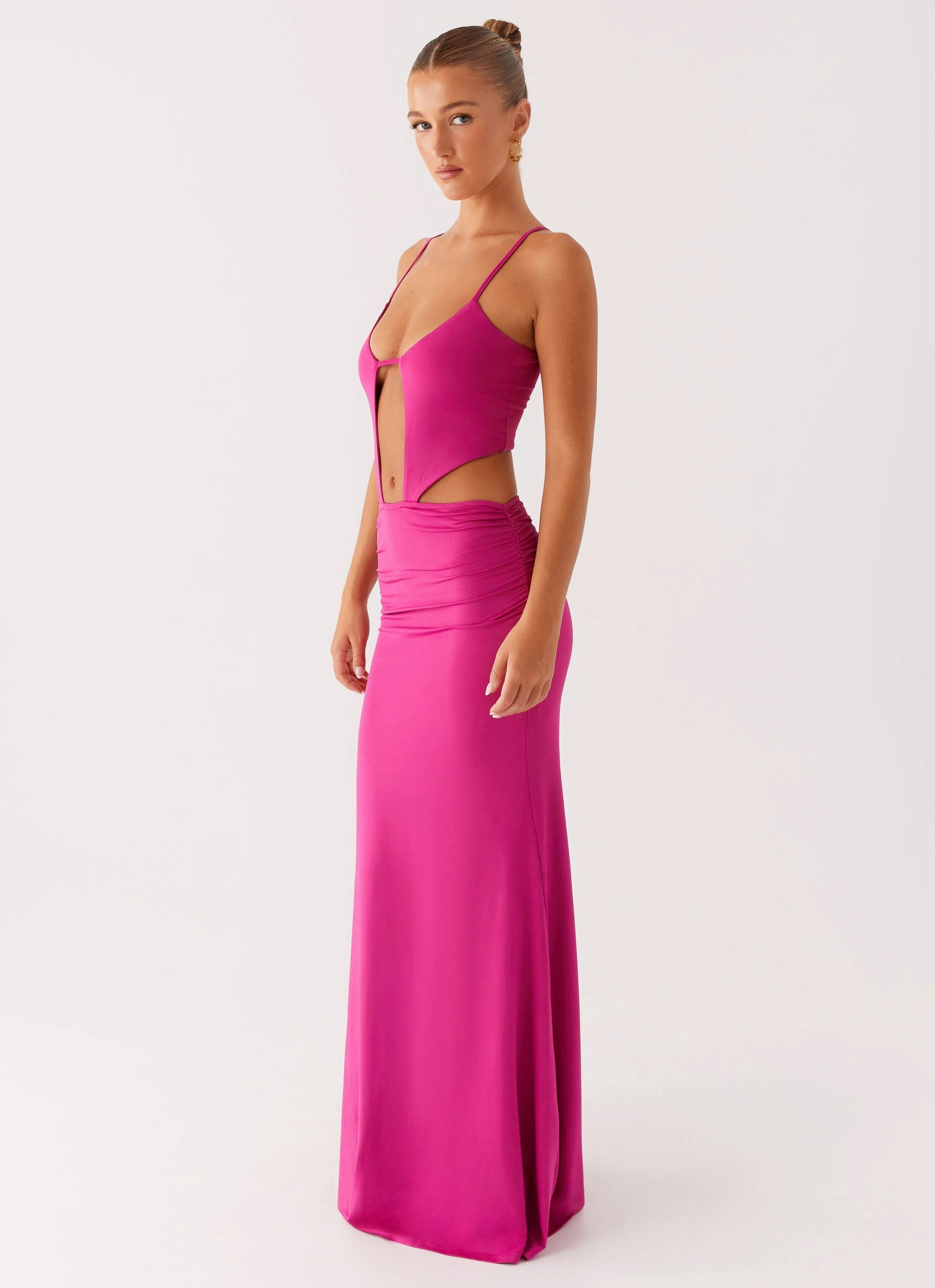 Headliner Maxi Dress - Fuchsia Occasion Ready Quick Elegance
