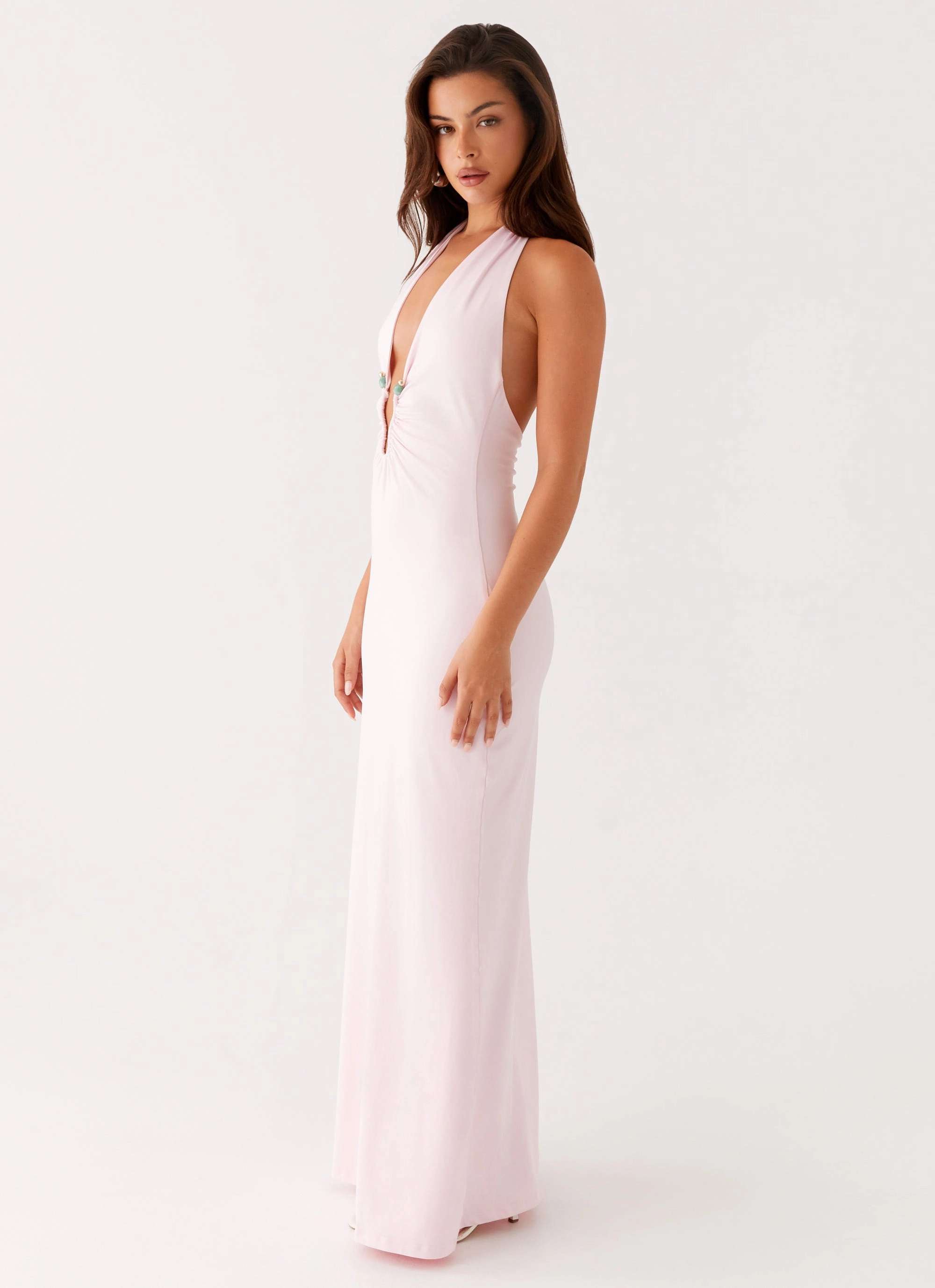 Nicola Maxi Dress - Pink Classic Appeal