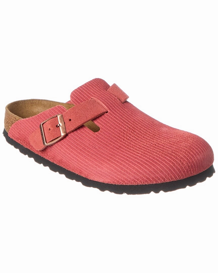 synthetic material Stretchable Fabric Birkenstock Boston BS Narrow Suede Clog