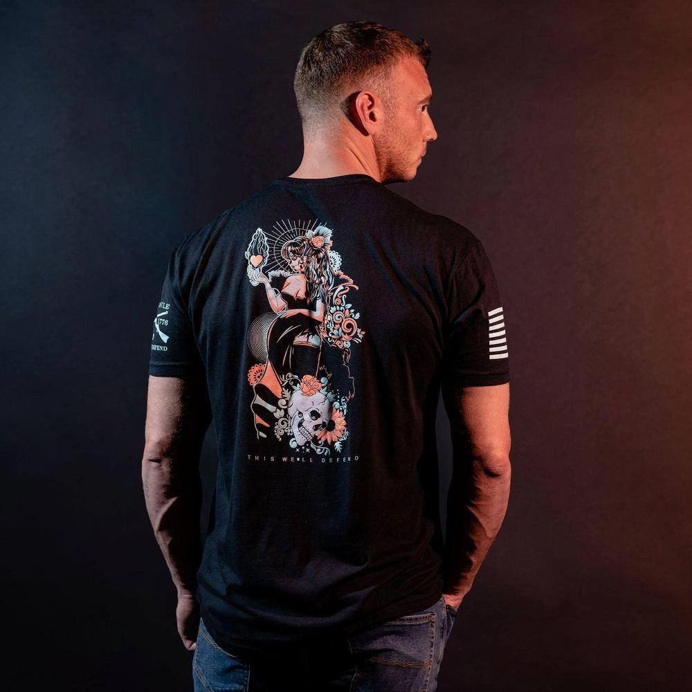 In Hearts We Live Forever T-Shirt - Black EcoFriendlyMaterial