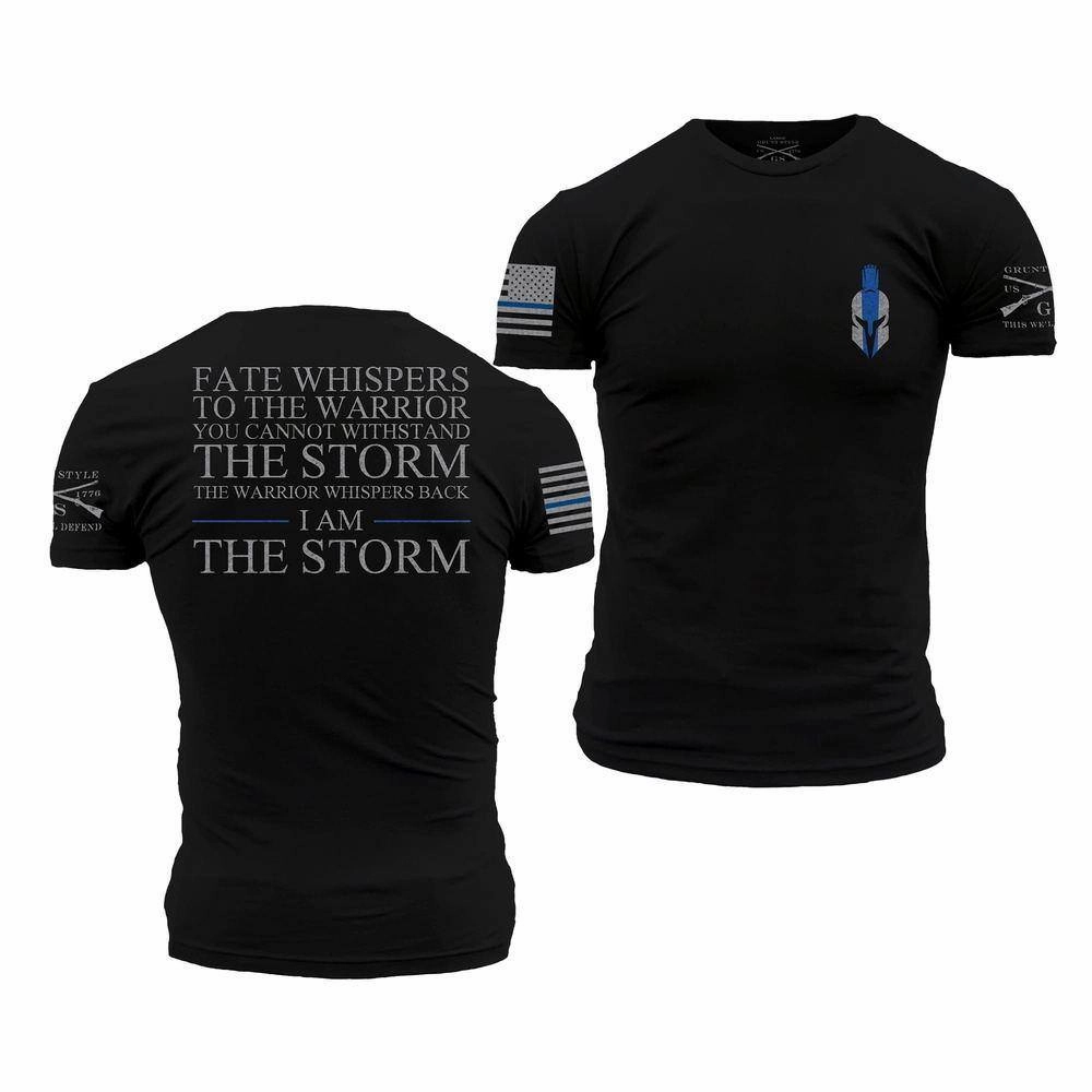 I Am The Storm T-Shirt - Black Casual Comfort Top Relax Style Trend