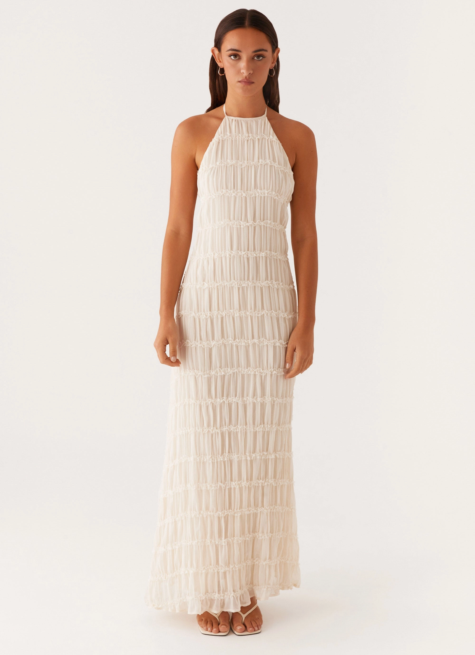 Spring Style Aullie Maxi Dress - Ivory