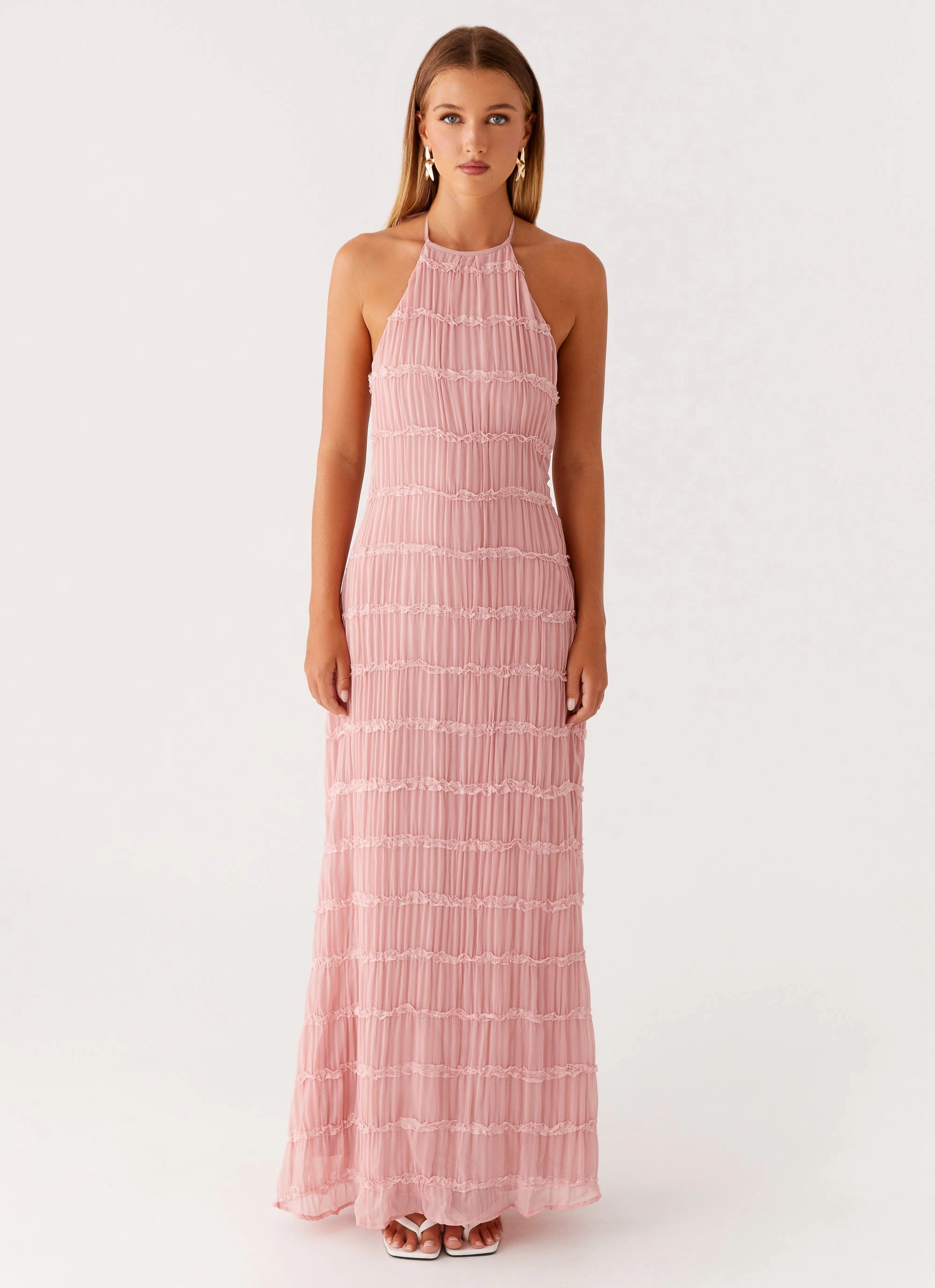 Fresh Flow Aullie Maxi Dress - Pink