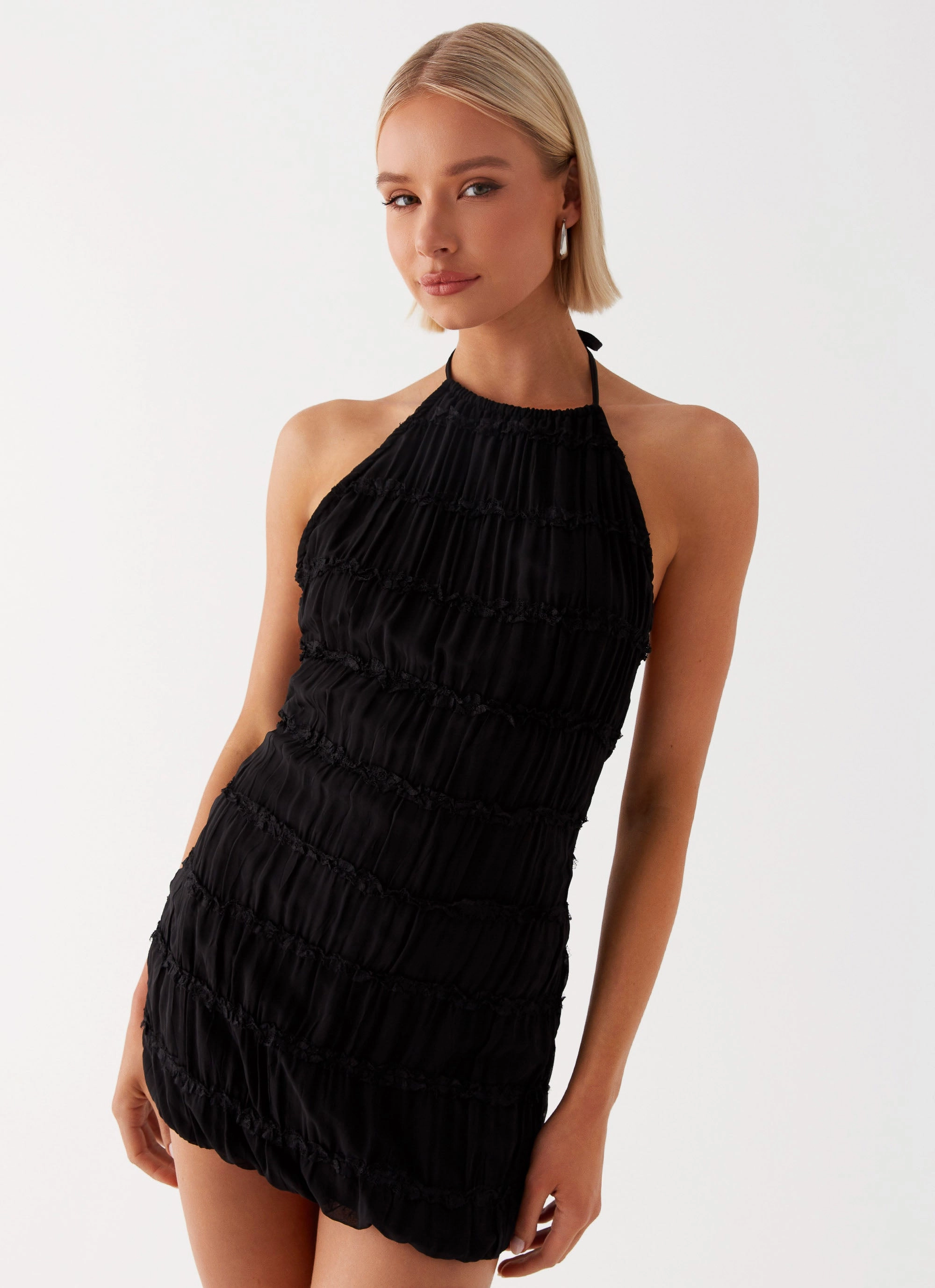 Silk Air Easy Go Aullie Mini Dress - Black