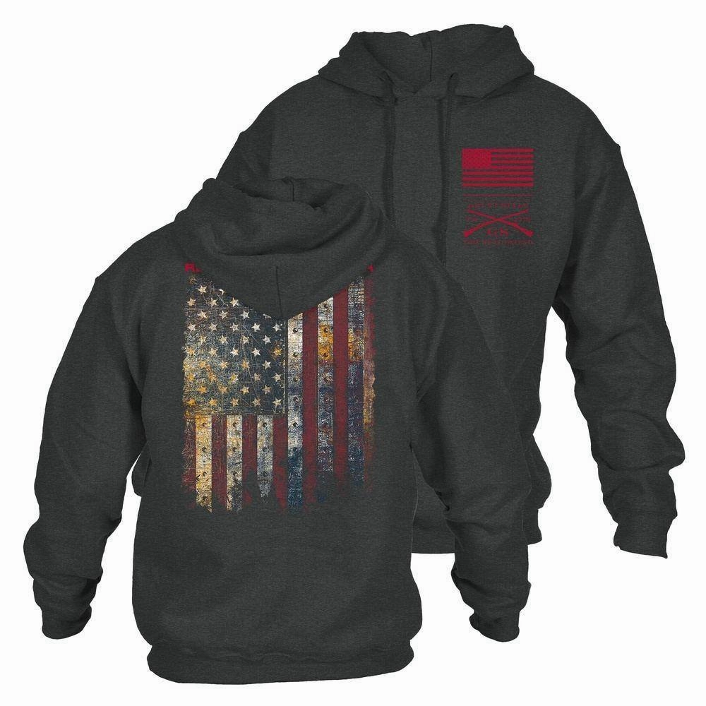 Red Blood Blue Collar? Hoodie - Dark Heather Comfy Touch