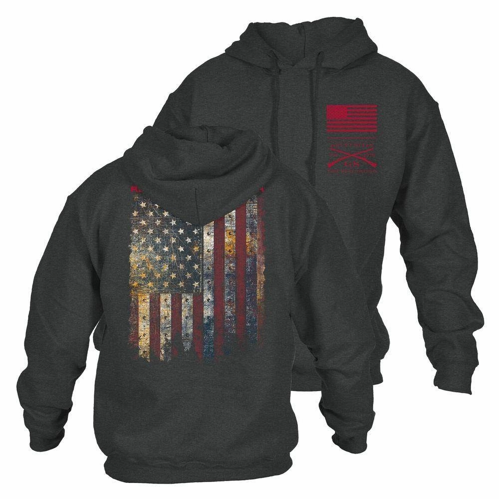 Moisture Wicking Technology Red Blood Blue Collar? Hoodie - Dark Heather