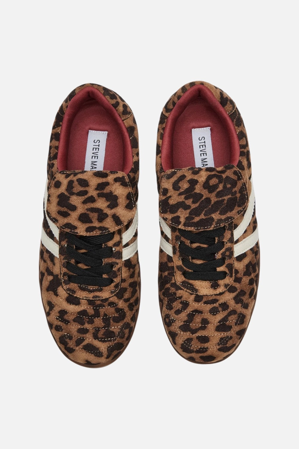 Steve Madden Madrid Leopard Low-Top Sneaker MoistureWickingFabric Water Resistant Lining