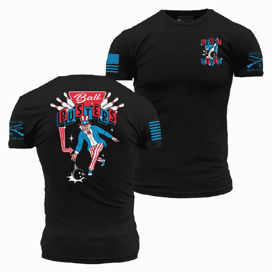 Ball Busters T-Shirt - Black Breathable Yarn Composition