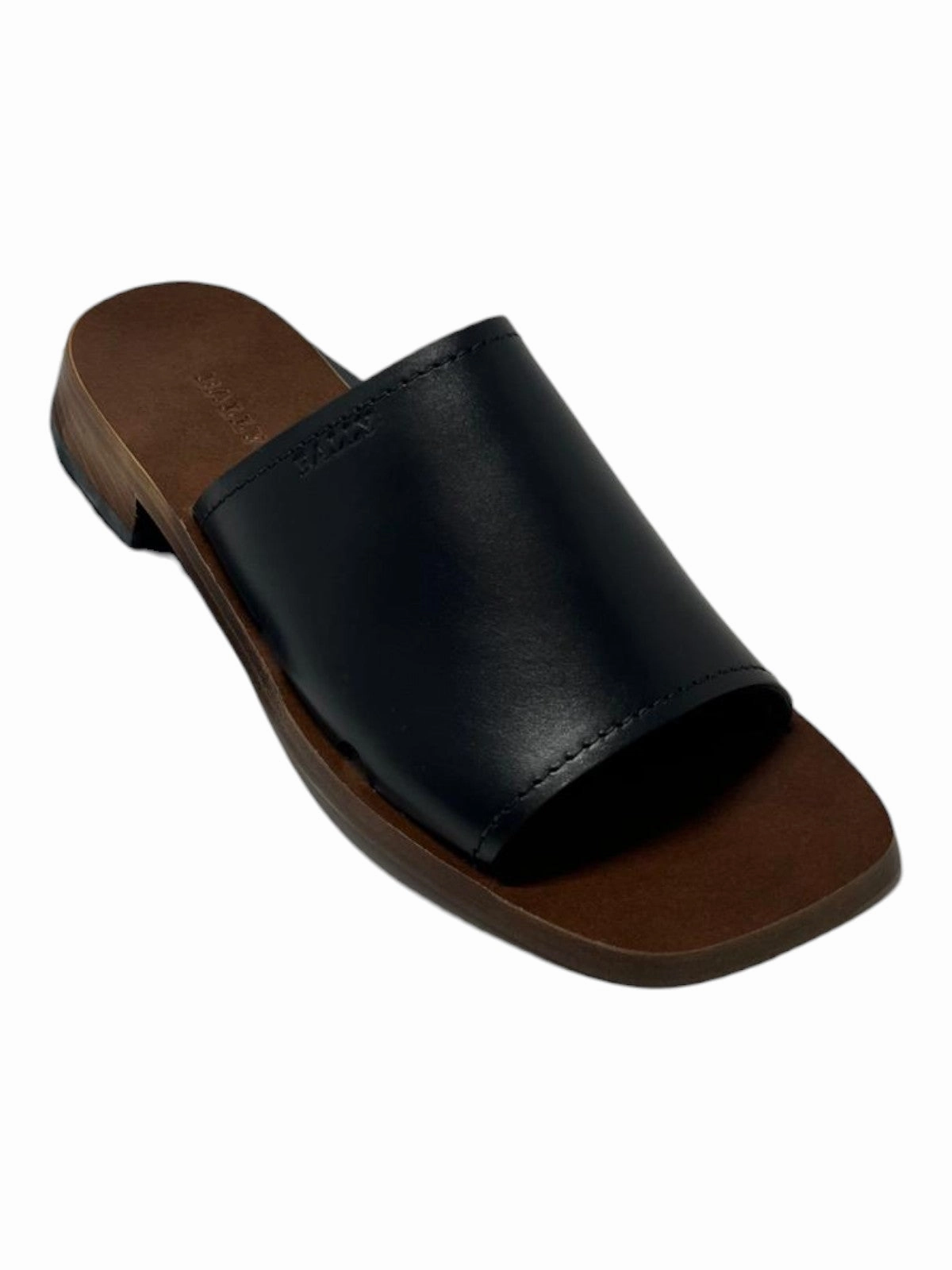 Easy Step Footwear Bally Ofera 6225848 Ladies Black Plain Leather Flat