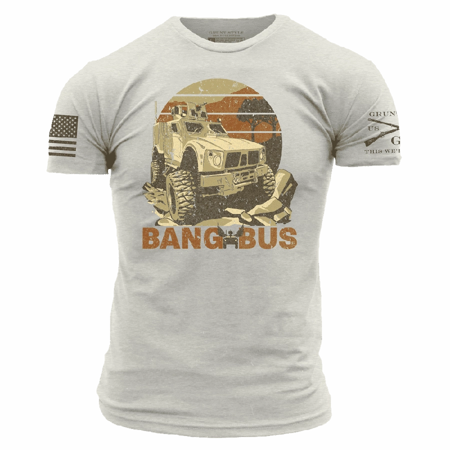 Bang Bus T-Shirt - Sand Cozy Look Wear Versatile Comfort Wear