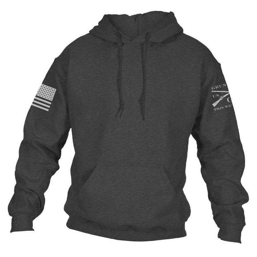 Basic Hoodie - Dark Heather Gray Minimalist Look Stretchable Waistband