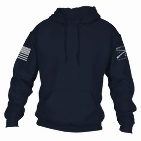 Basic Hoodie - Navy Giraffe like