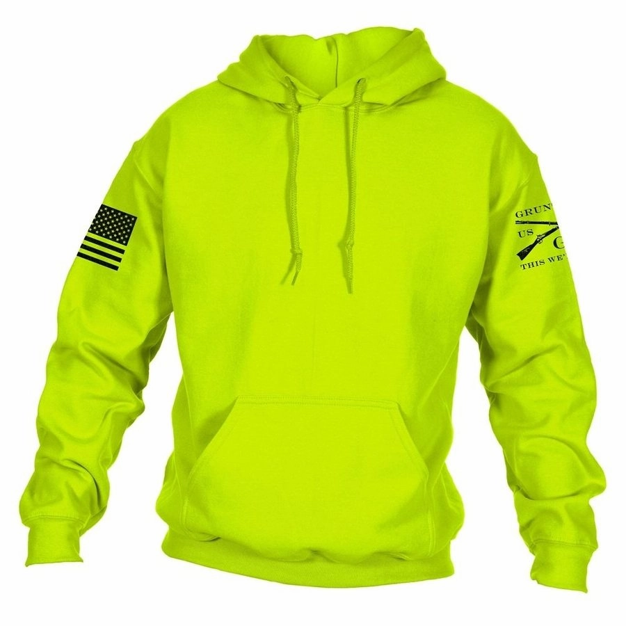 Performance Style Basic Hoodie - Safety Green