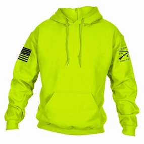 Peacock like Basic Hoodie - Safety Green
