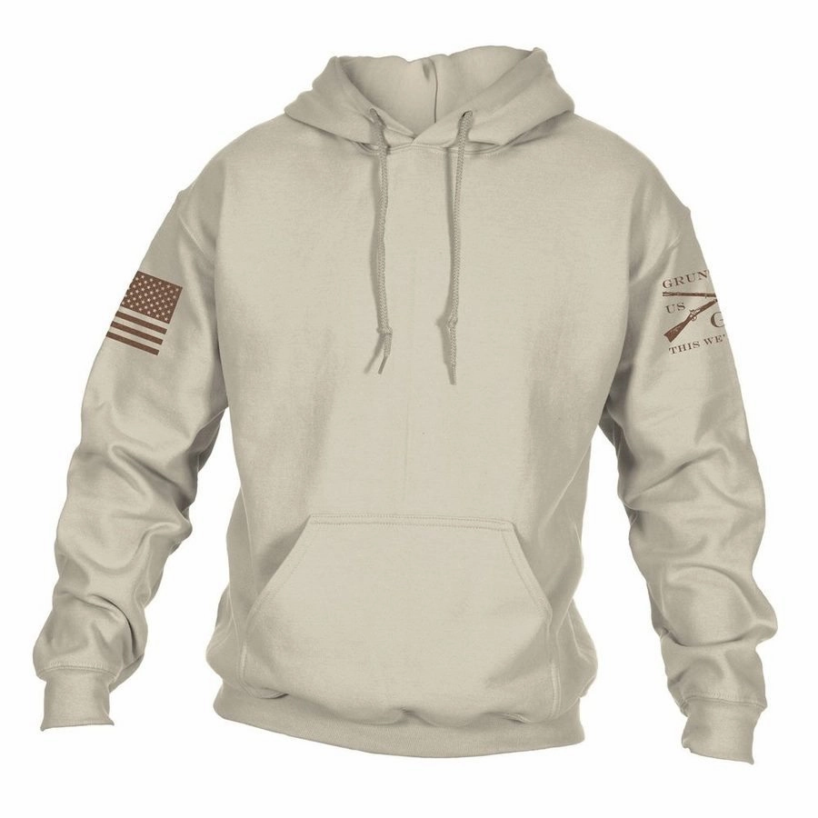 Yacht club style Basic Hoodie - Sand