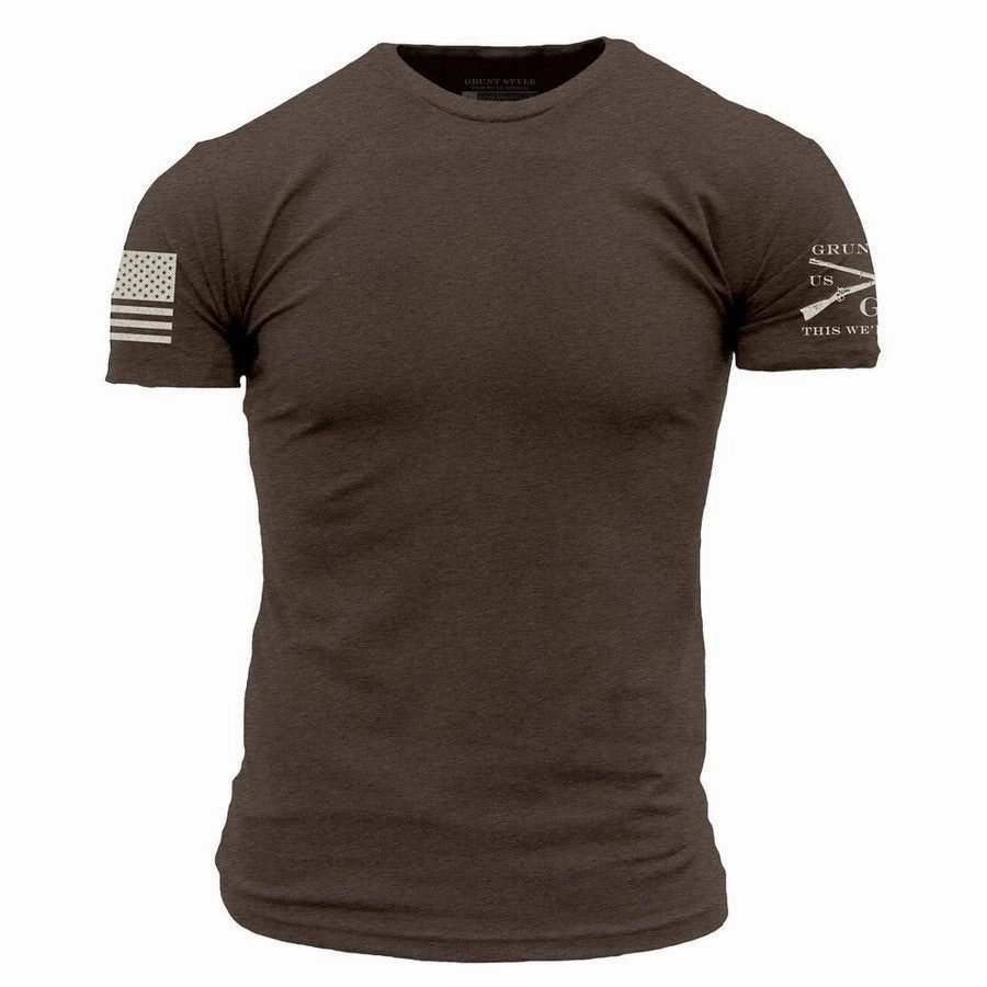 Basic T-Shirt - Heather Brown Comfortable and Chic Bold Comfort