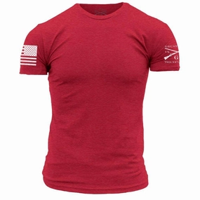 Basic T-Shirt - Red Layering Piece Practical Design