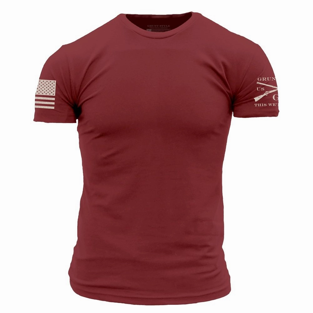Weekend Smart Basic T-Shirt - Red Plum