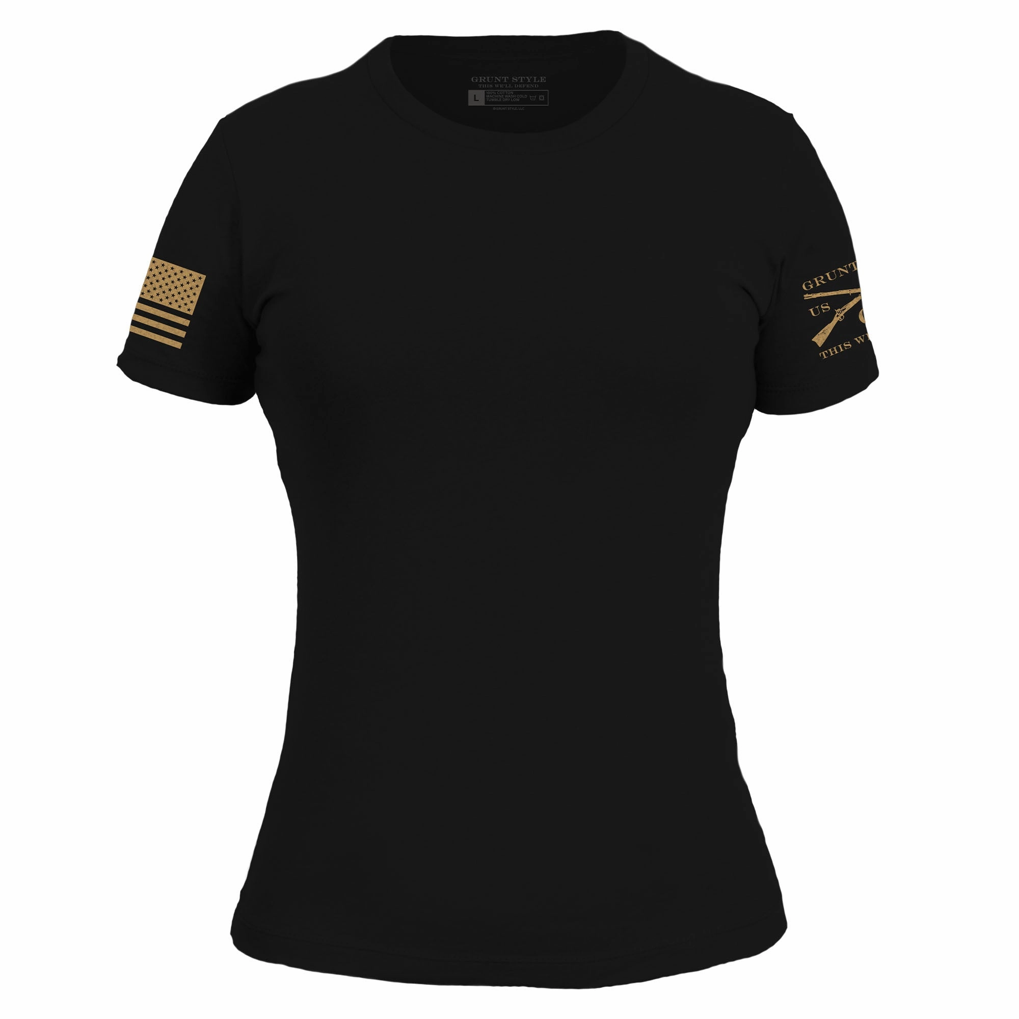 Relaxed Look Basic T-Shirt Women's Slim Fit - Black
