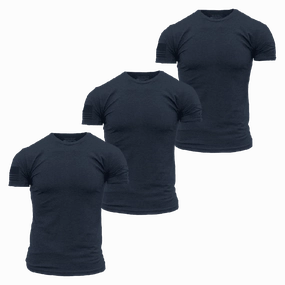 Basic T-Shirts - Navy - 3 Pack Comfy Essentials Chilly Day Essentials