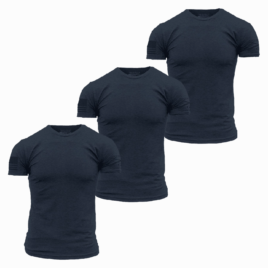 Layer Ready Fit Basic T-Shirts - Navy - 3 Pack