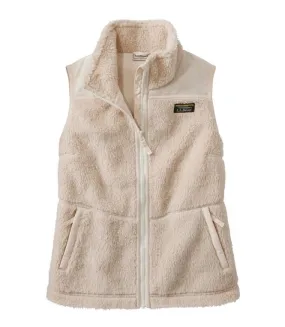 Bean's Sherpa Fleece Vest Women's Regular Brisk Air Camp Outfit
