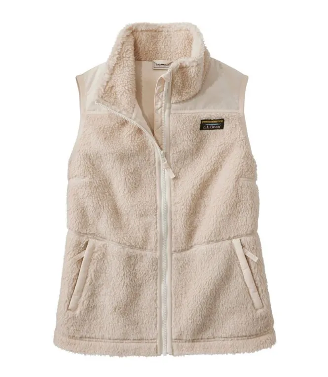 Bean's Sherpa Fleece Vest Women's Regular Practical Wear Hang Dry Recommended
