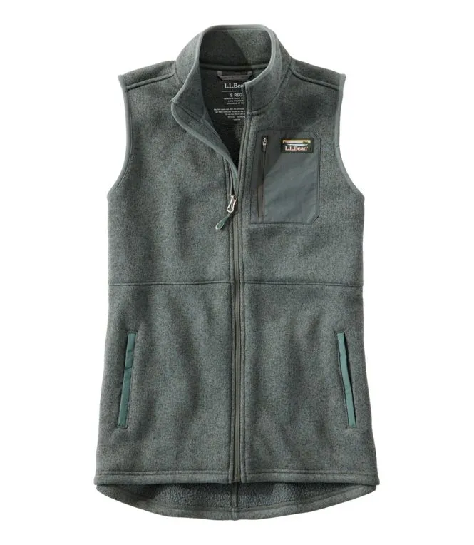 Daily Function Bean's Sweater Fleece Long Vest Women's Regular