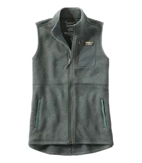 Bean's Sweater Fleece Long Vest Women's Regular Functional Core Cozy Wear