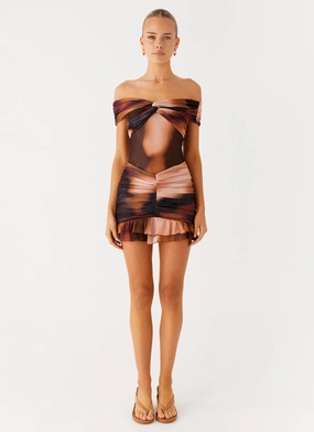 Fresh Form Cool Form Frances Mini Dress - Black Gradient