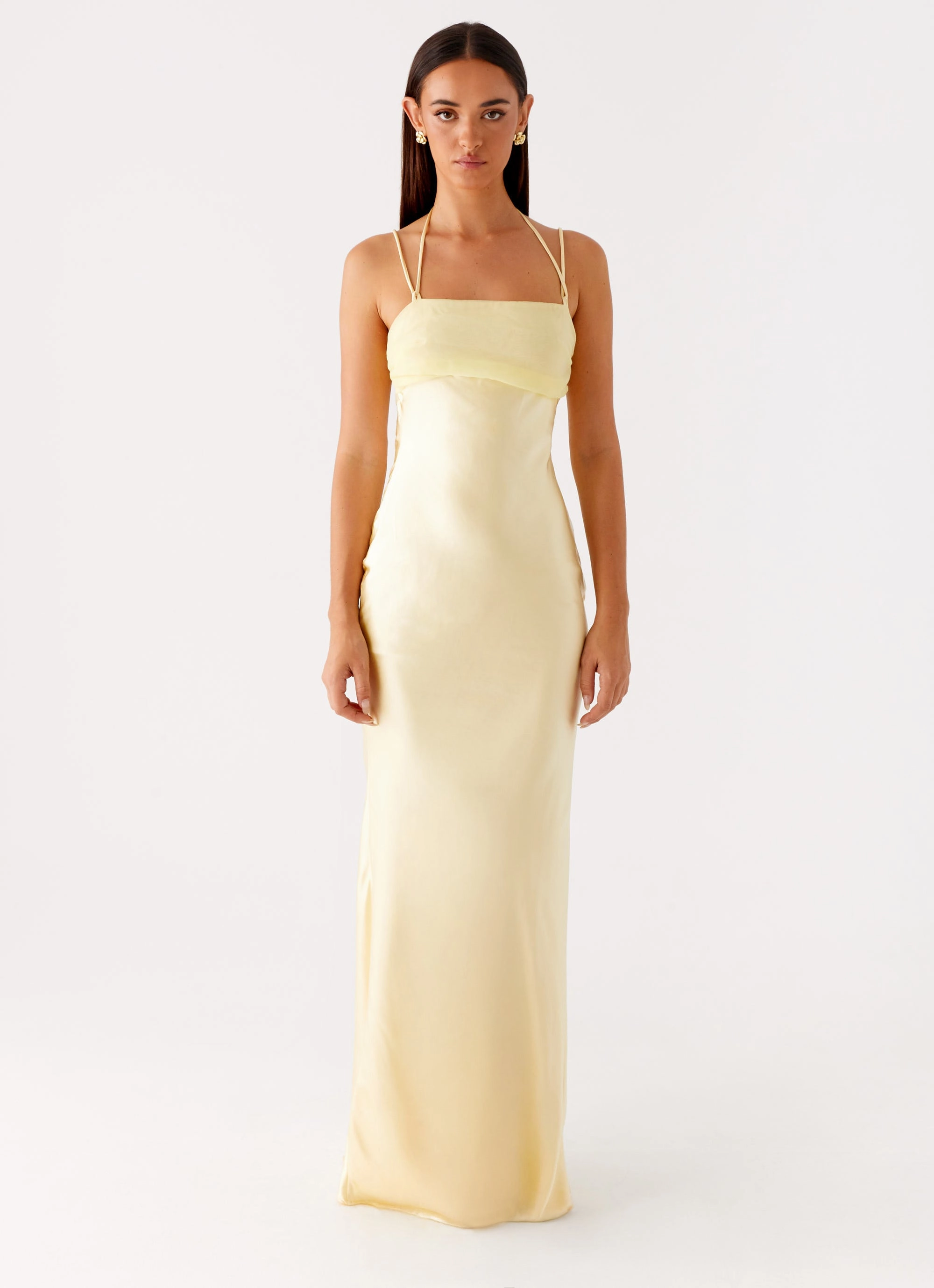 Belize Maxi Dress - Yellow Earth-Tone Layer Ready
