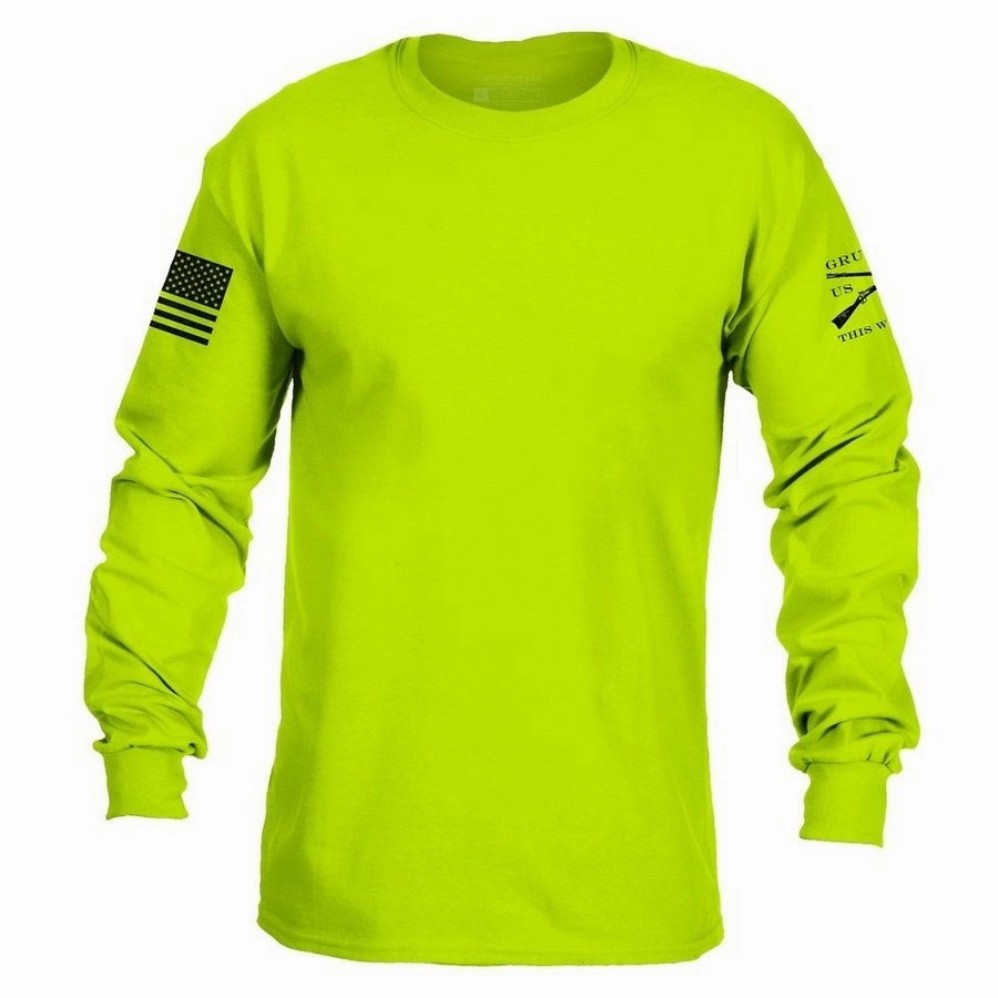 Basic Long Sleeve - Safety Green No name brand Children's style