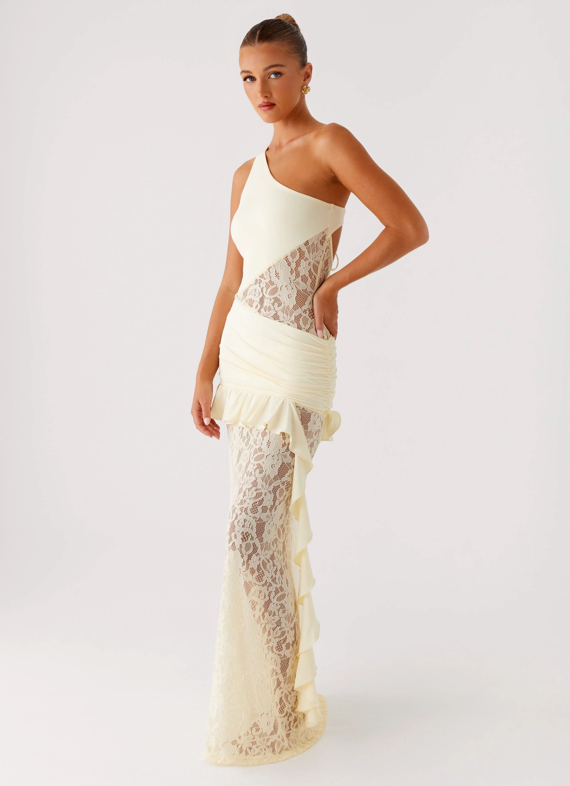 Saturated Hue Formal Look Benita Maxi Dress - Yellow