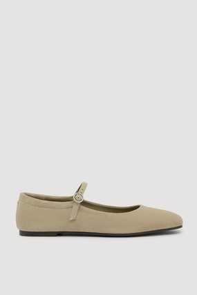 Beth Suede Ballet Flat Suede linen fresh