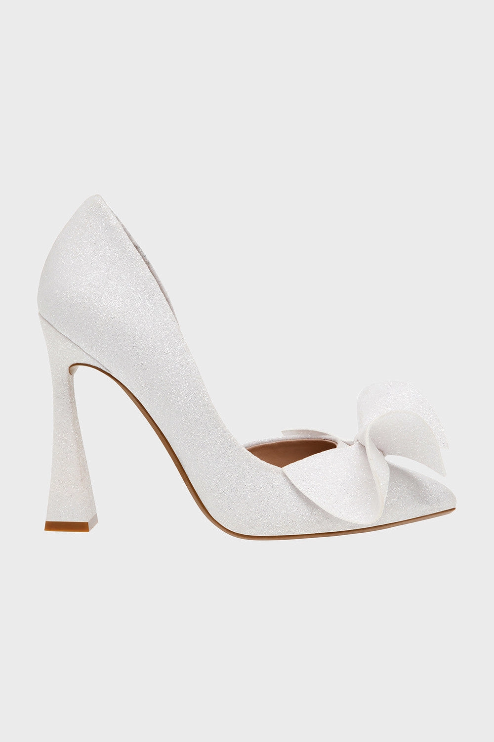 Casual Heels for Work Betsey Johnson Nobble Bow Heel in Ivory