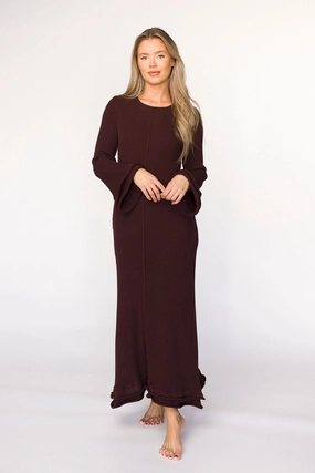 Durable-Fabric Arlet Dress in Brown - Bump Friendly