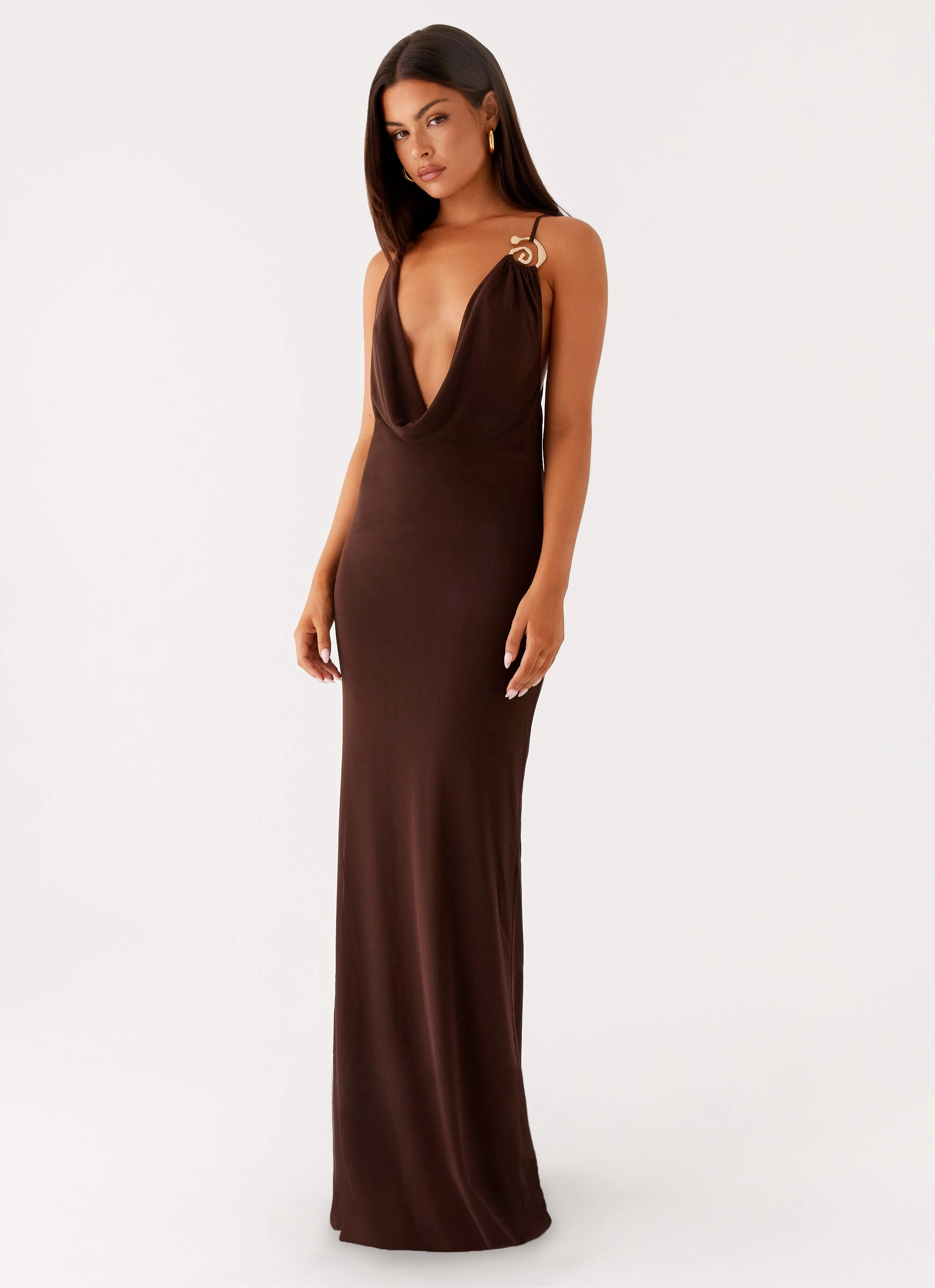 Active Moments Game Player Maxi Dress - Chocolate