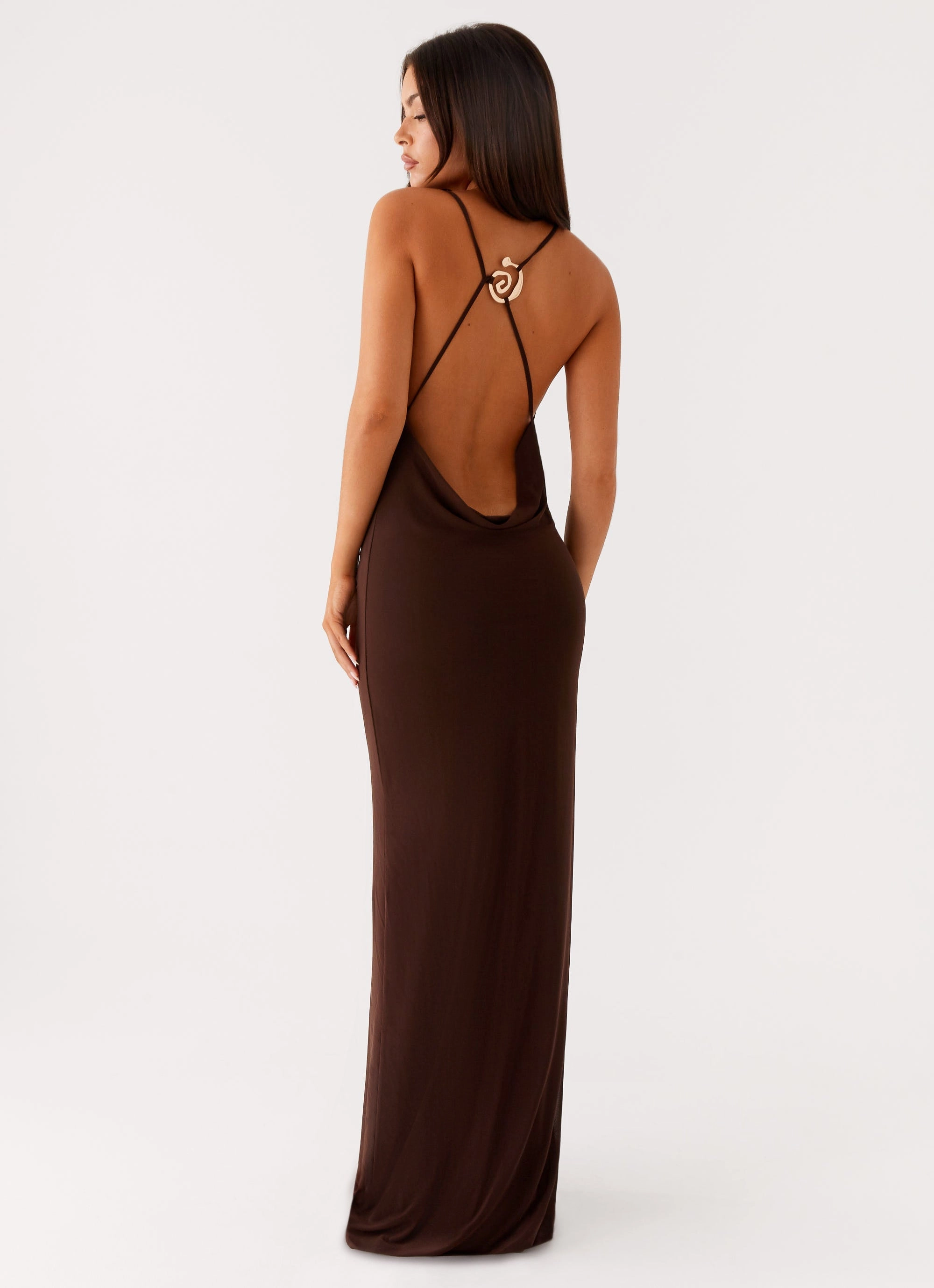 Game Player Maxi Dress - Chocolate Inclusive Fit