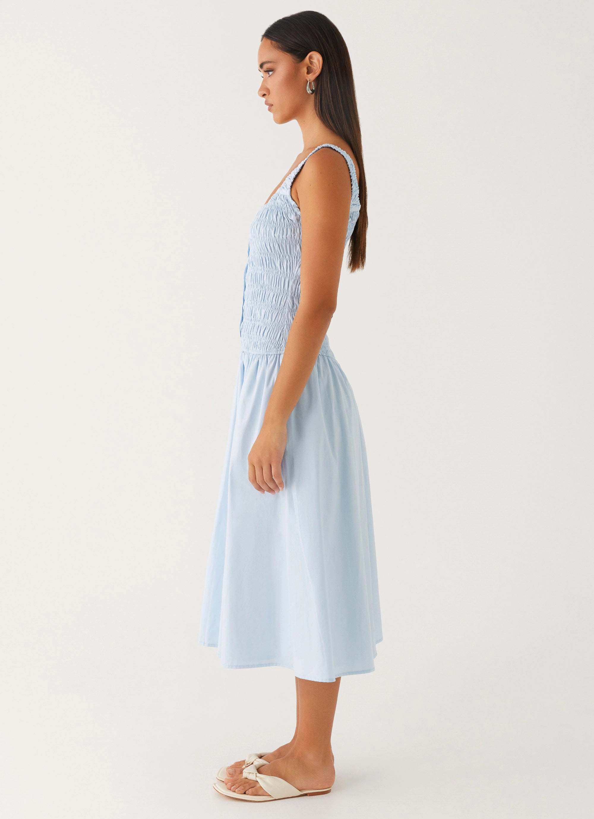 Subtle Comfort Wildflower Midi Dress - Blue