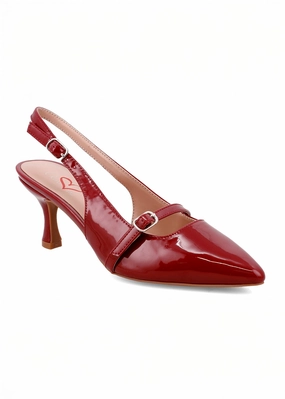 Sauraa Heels - Wine High Heel Pumps
