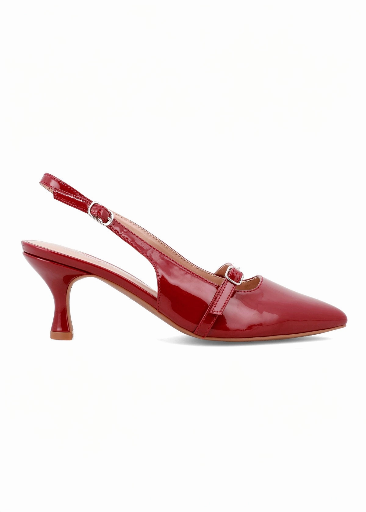 Travel Friendly Sporty Heeled Shoes Sauraa Heels - Wine