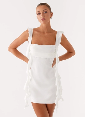 Beckham Mini Dress - White Silky Movement