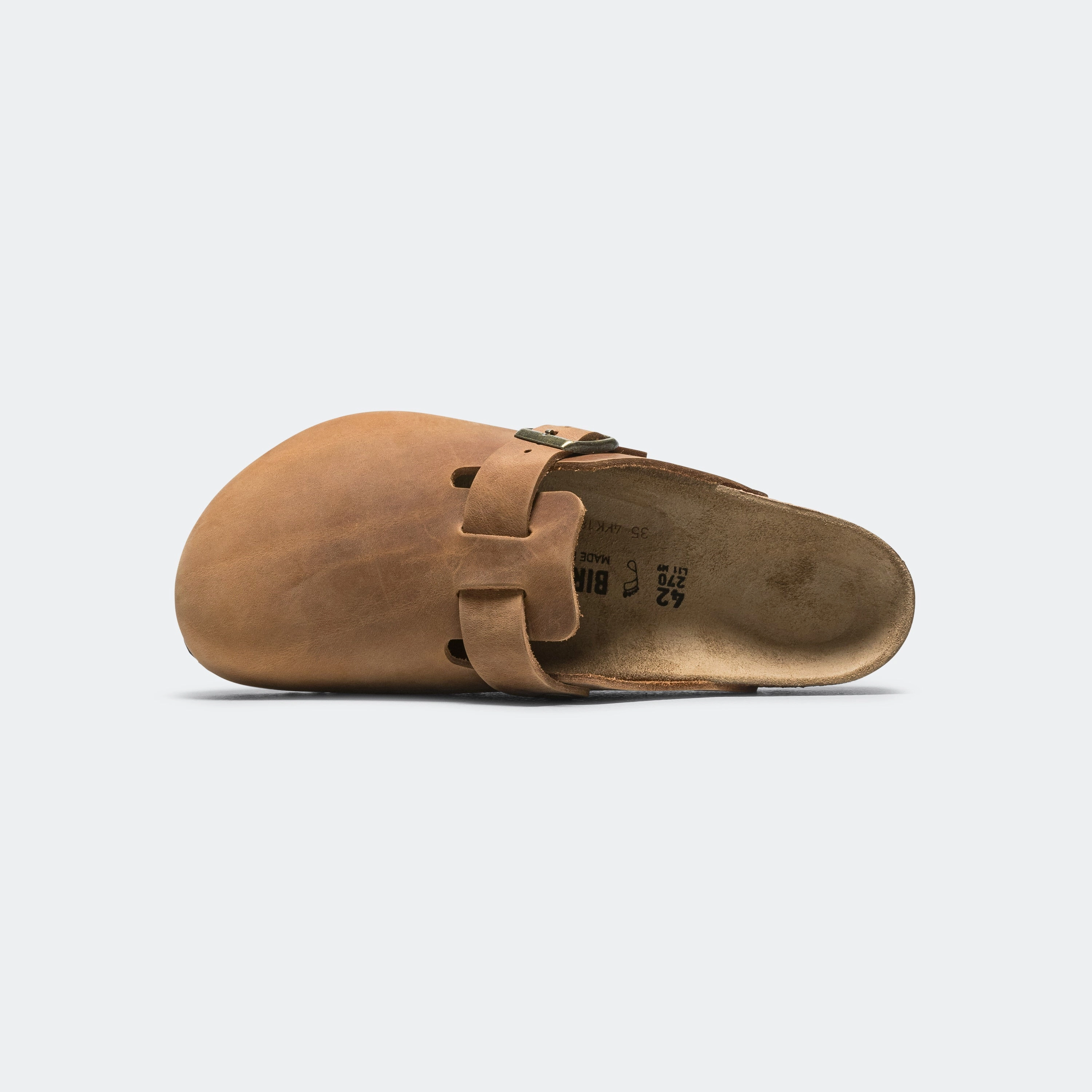 Relaxing Flats Travel-ready Footwear Boston - Cognac Oiled Leather